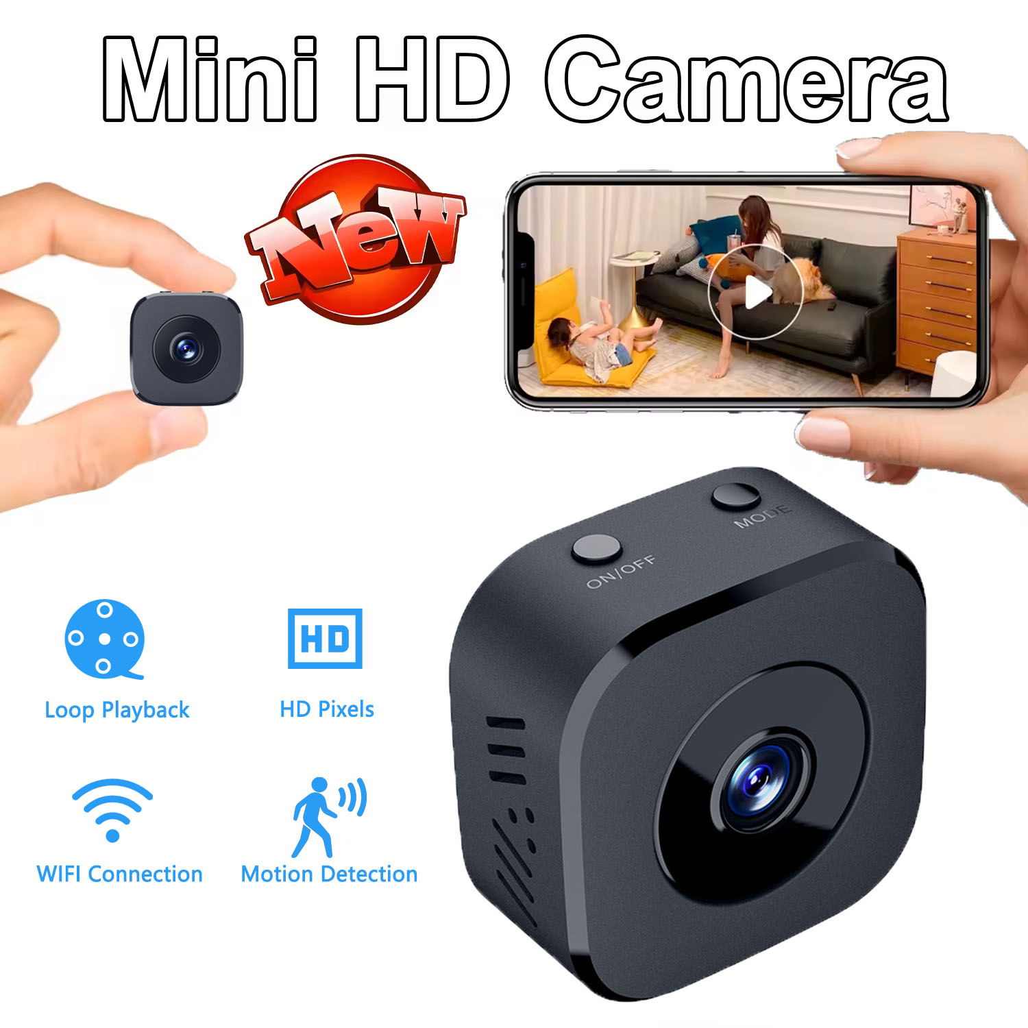 Home Security Adt - Security Camera 4K Mini Full Color