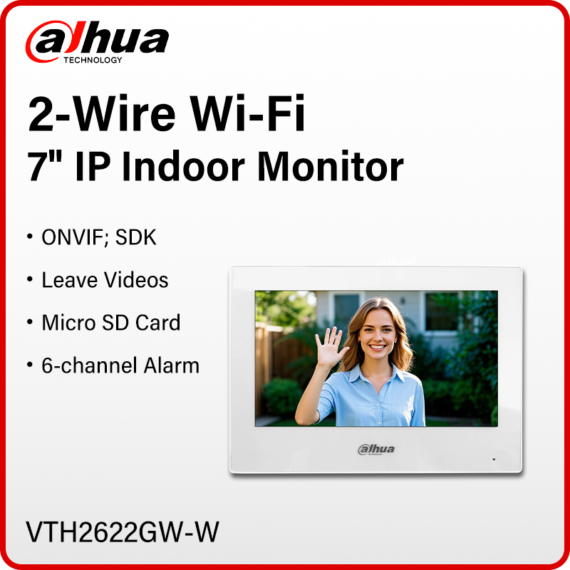 Home Security Video - Dahua 2-Wire WiFi Indoor Monitor 7