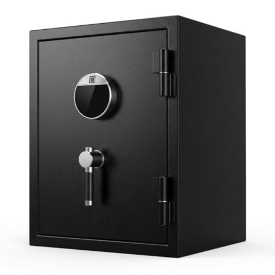 Safe Box Digital - Biometric Fireproof Safe Box for Home