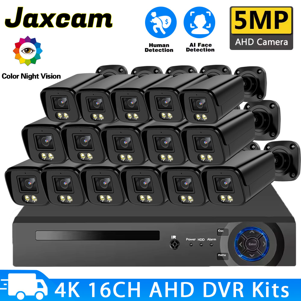 Home Security Outdoor - 5MP 16PCS AHD Security Camera System
