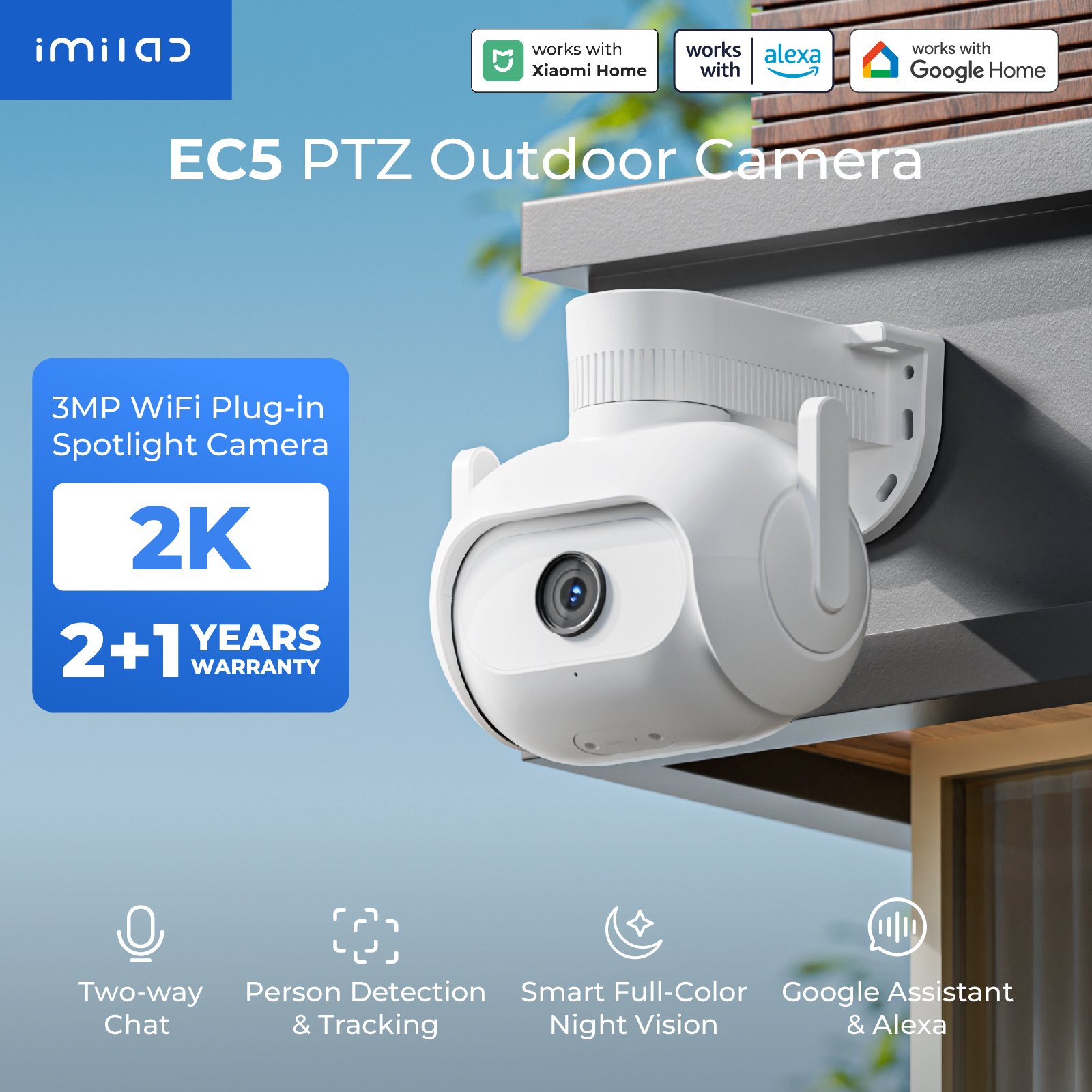 Home Security Flood Lights - IMILAB EC5 -Smart Security System Kit,