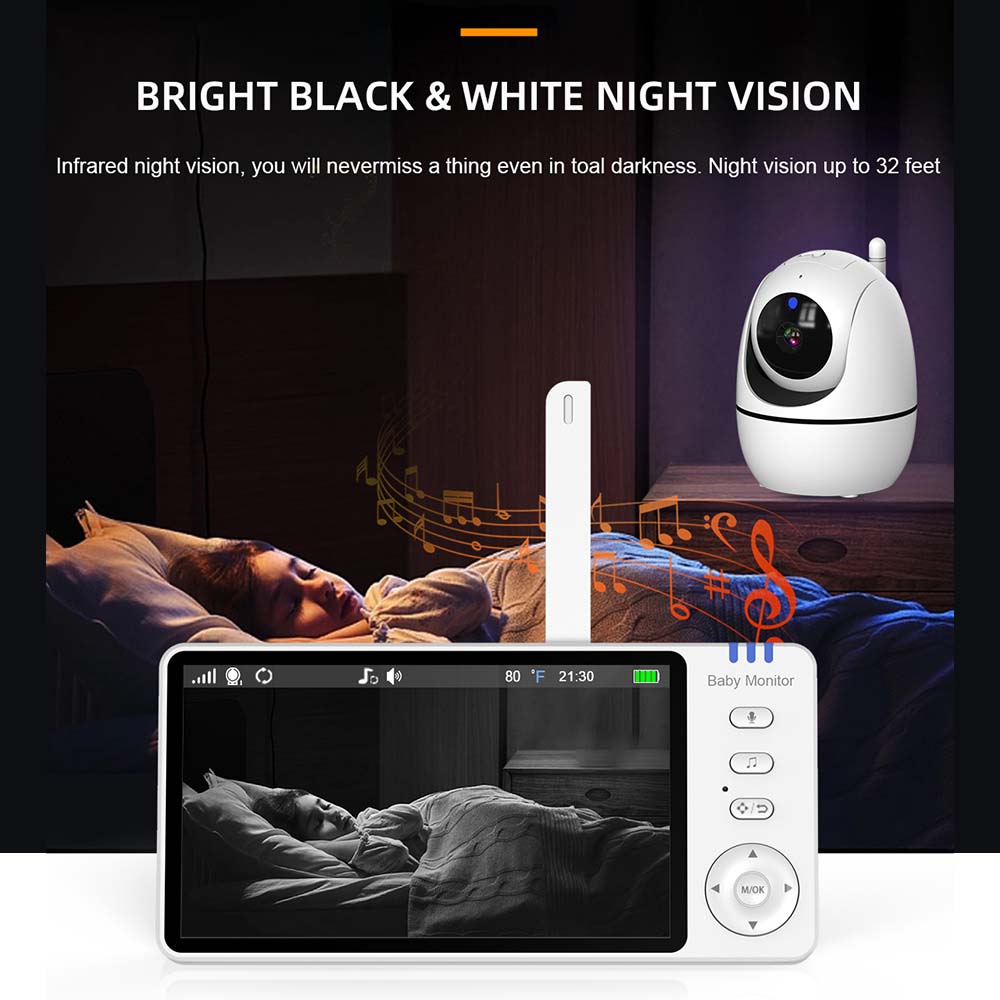 5 Inch Video Baby Monitor Indo - Home Security Video avaliação e preço