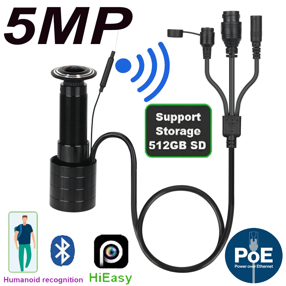 5MP Door Eye IP POE Camera Min - Home Security Adt avaliação e preço