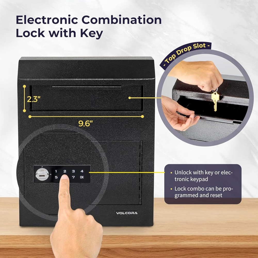 Key Drop Box with Lock, Digita - Safe Box Digital avaliação e preço