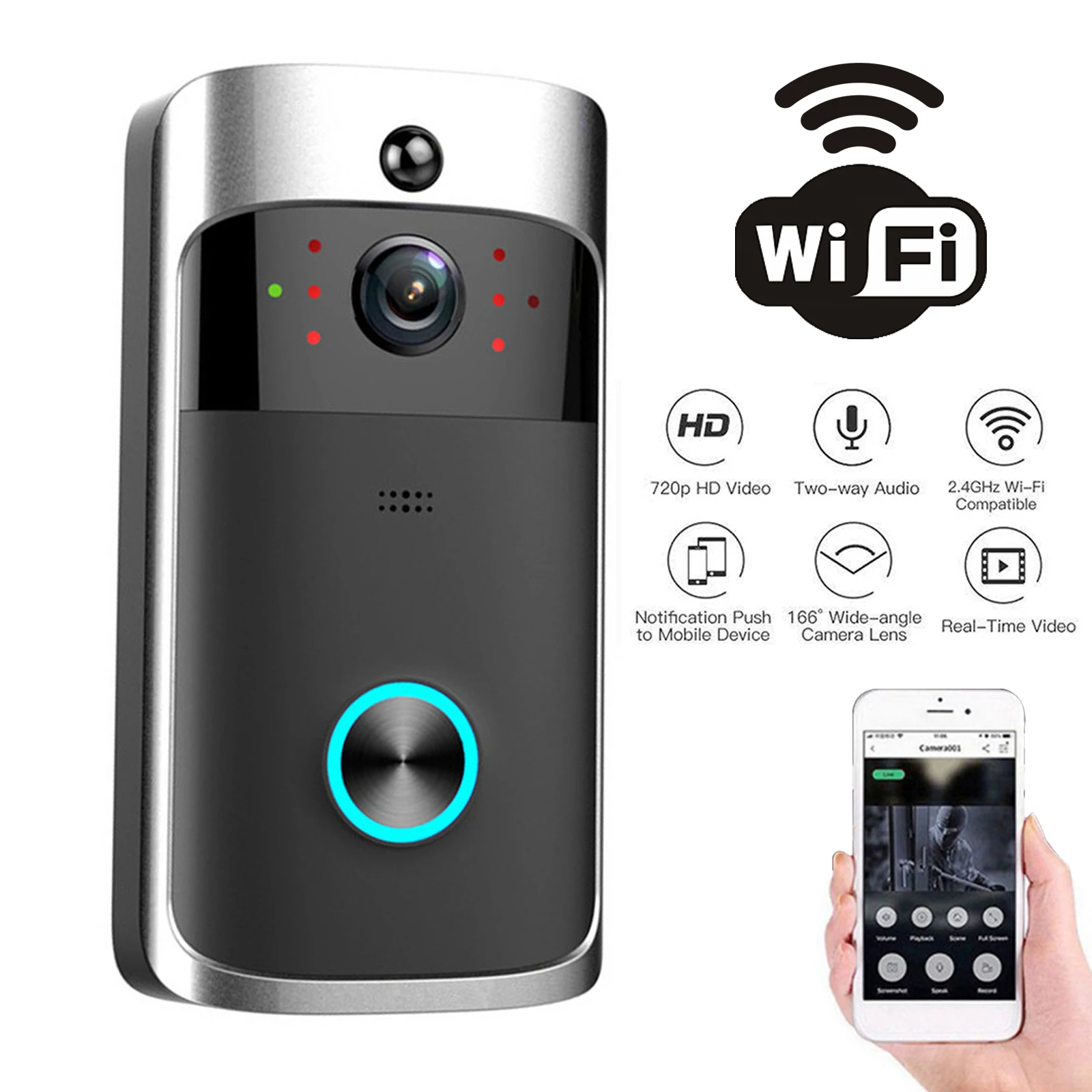 2026 NEW V5 Video Door Bell Wi - Home Security Adt avaliação e preço