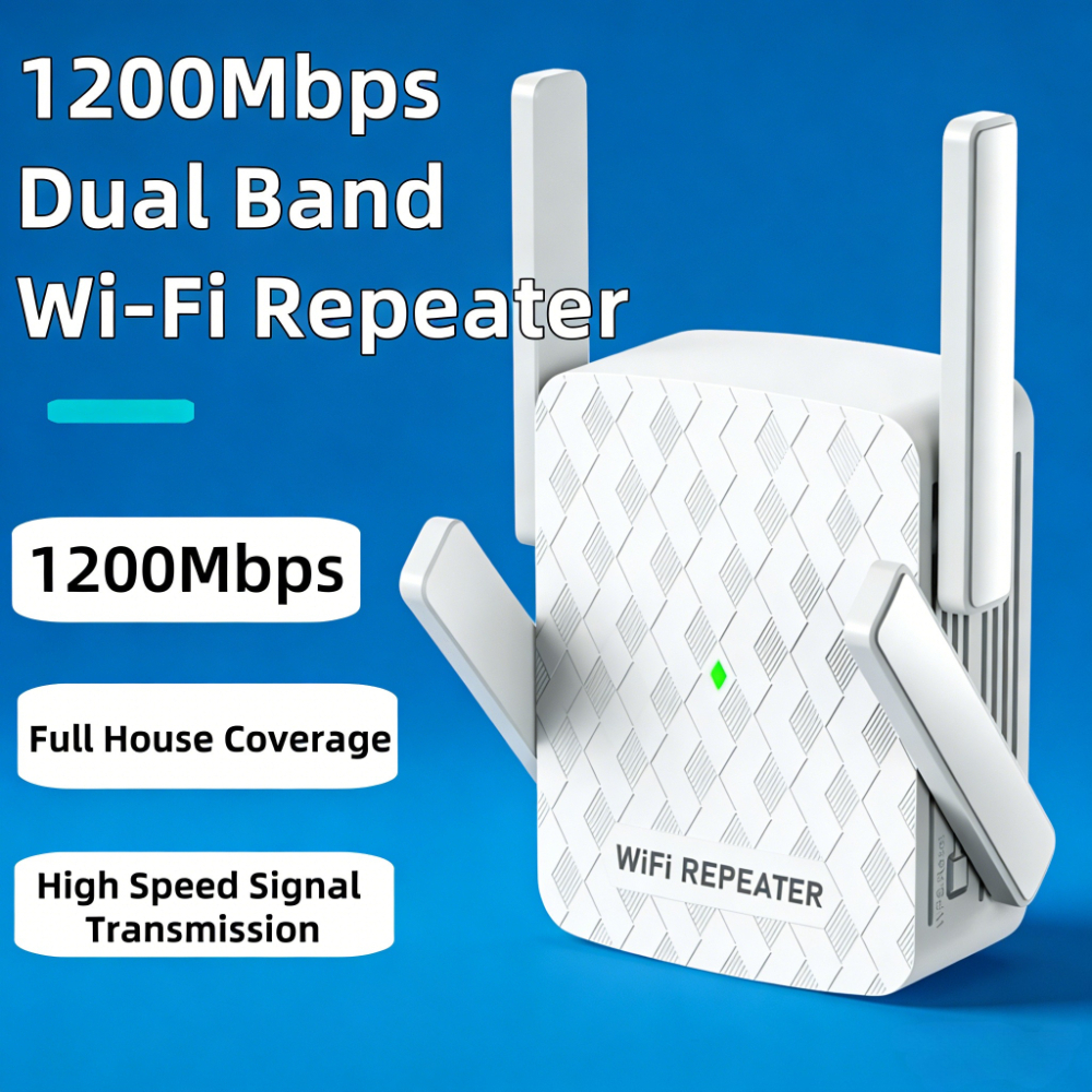 New 1200Mbps 5Ghz WiFi Repeate - Home Security Outdoor avaliação e preço