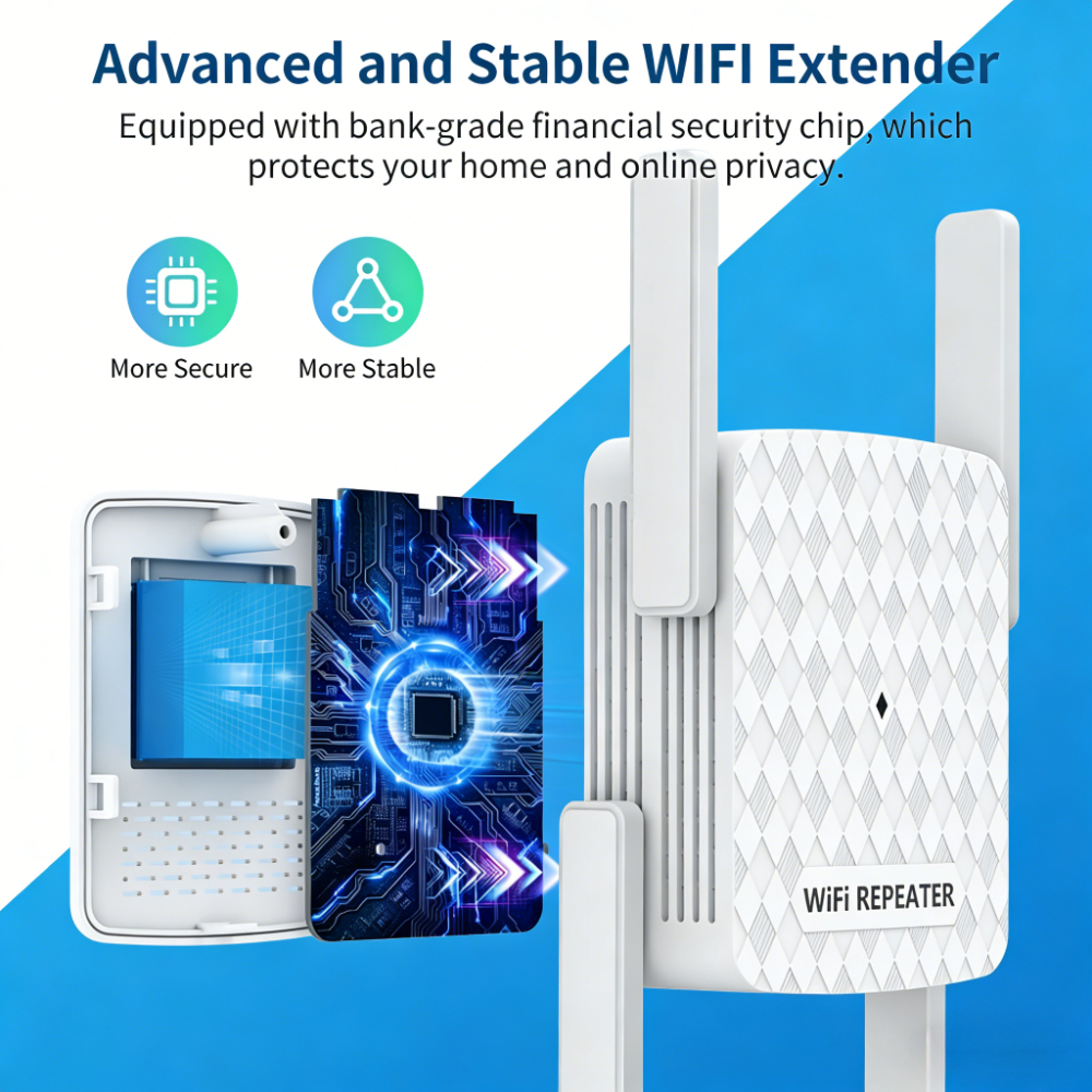 New 1200Mbps 5Ghz WiFi Repeate - Home Security Outdoor avaliação e preço