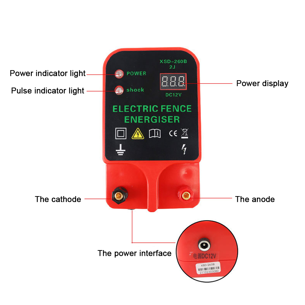 Livestock High Voltage Pulse C - Home Security Electric Fence avaliação e preço