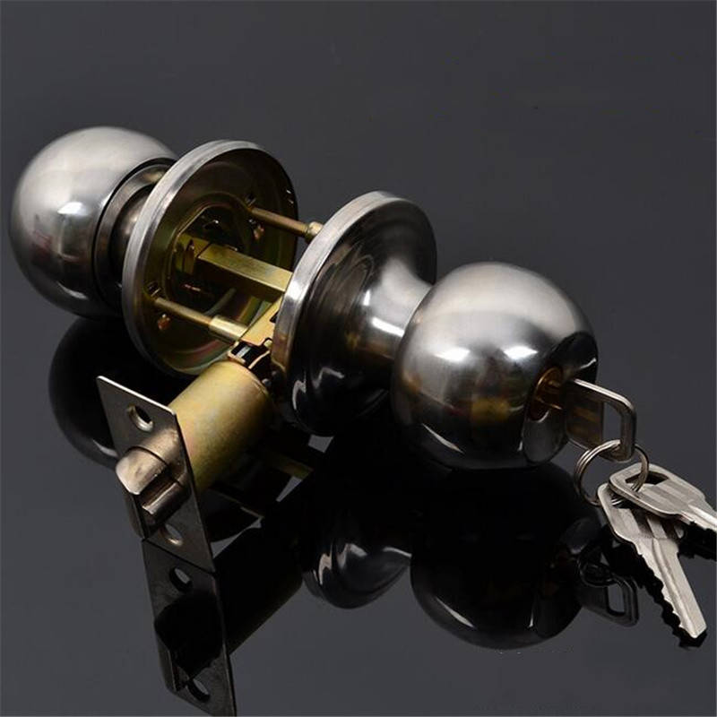 Round Ball Privacy Door Knob B - Home Security Adt avaliação e preço