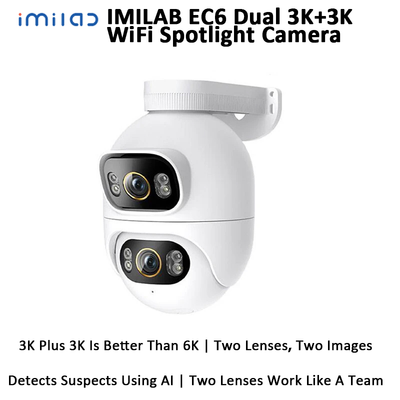 IMILAB EC6 Dual 3K+3K WiFi Hom - Home Security Flood Lights avaliação e preço