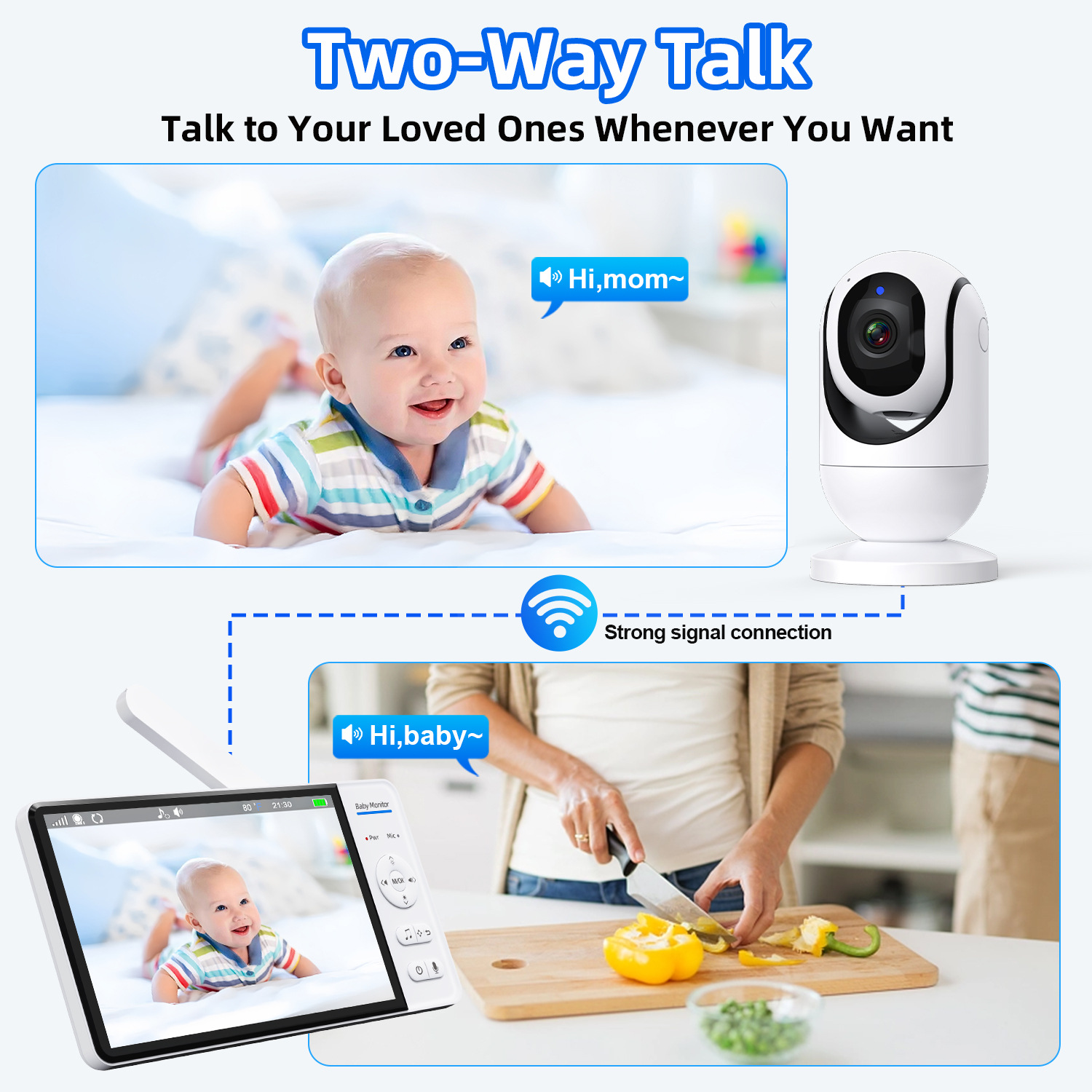 7 Inch Video Baby Monitor with - Home Security Video avaliação e preço