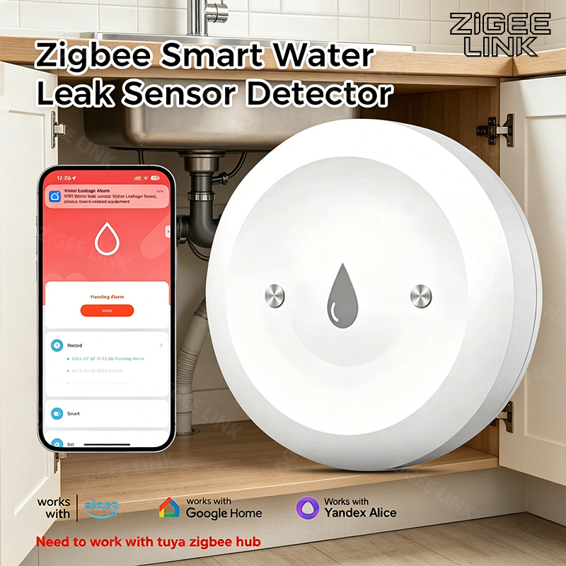 Zigbee3.0 Smart Water Leak Sen - Home Security Home Assistant avaliação e preço