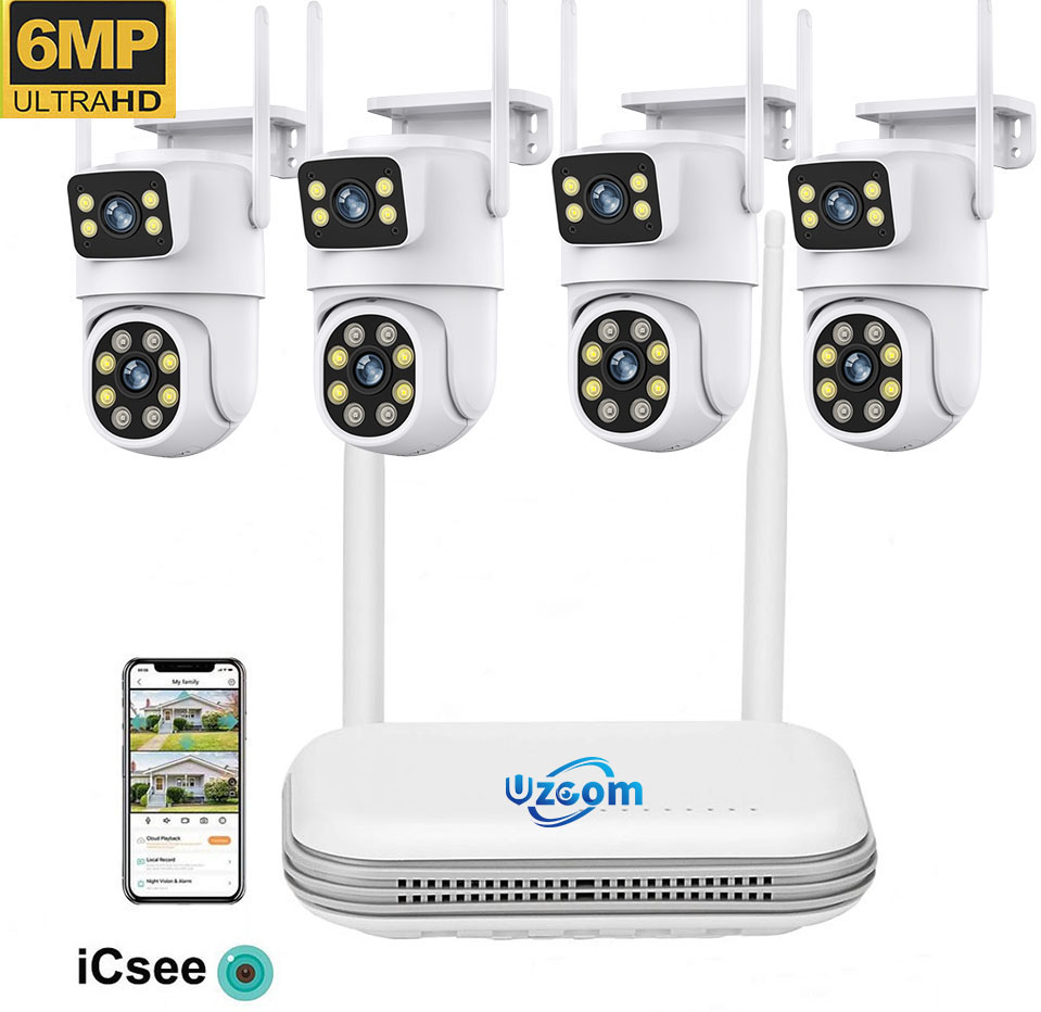 8CH 6MP Outdoor IP Camera Wifi - Home Security Nvr avaliação e preço