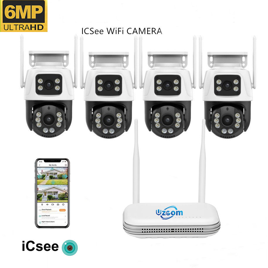 8CH 6MP Outdoor IP Camera Wifi - Home Security Nvr avaliação e preço