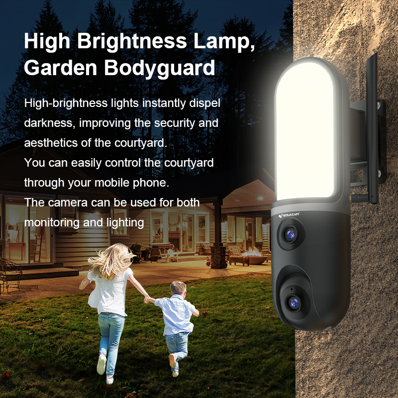 6MP O-Kam APP 5X Dual Lens  Ga - Home Security Flood Lights avaliação e preço