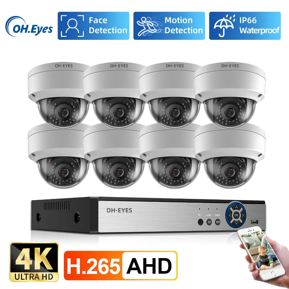 Home Security 8MP H.265+ 4CH 4 - Home Security Outdoor avaliação e preço