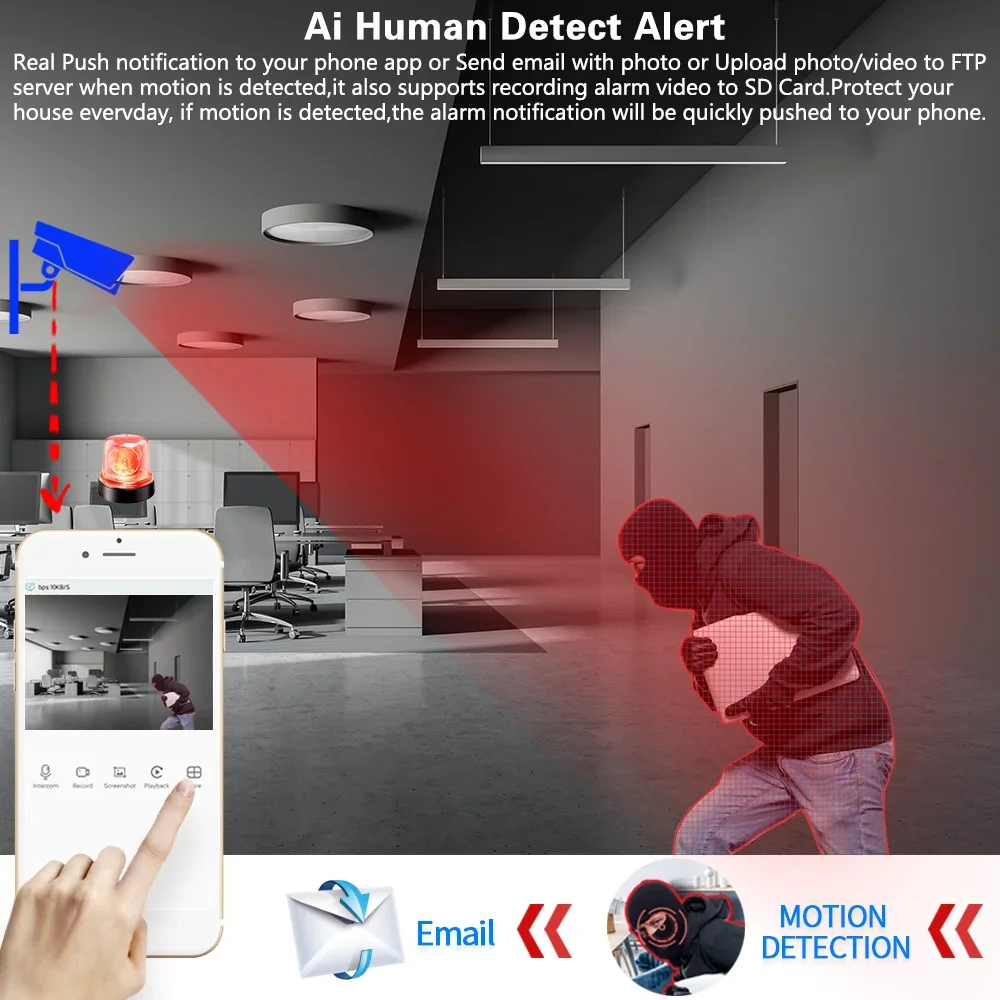 Home Security 8MP H.265+ 4CH 4 - Home Security Outdoor avaliação e preço