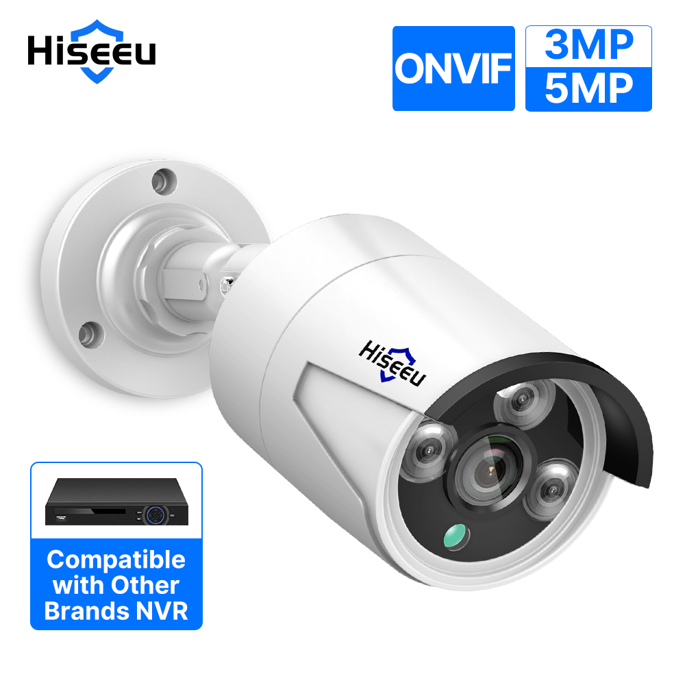Hiseeu 5MP Audio IP Security S - Home Security Nvr avaliação e preço