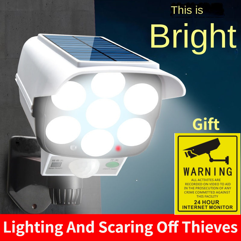 Outdoor Solar Light Motion Sen - Home Security Flood Lights avaliação e preço