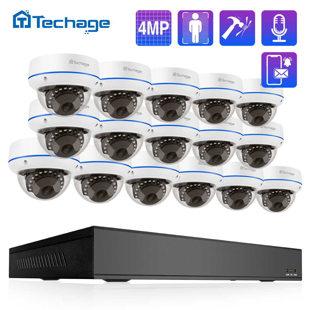 Techage HD 4MP 16CH POE Survei - Home Security Upgrades avaliação e preço