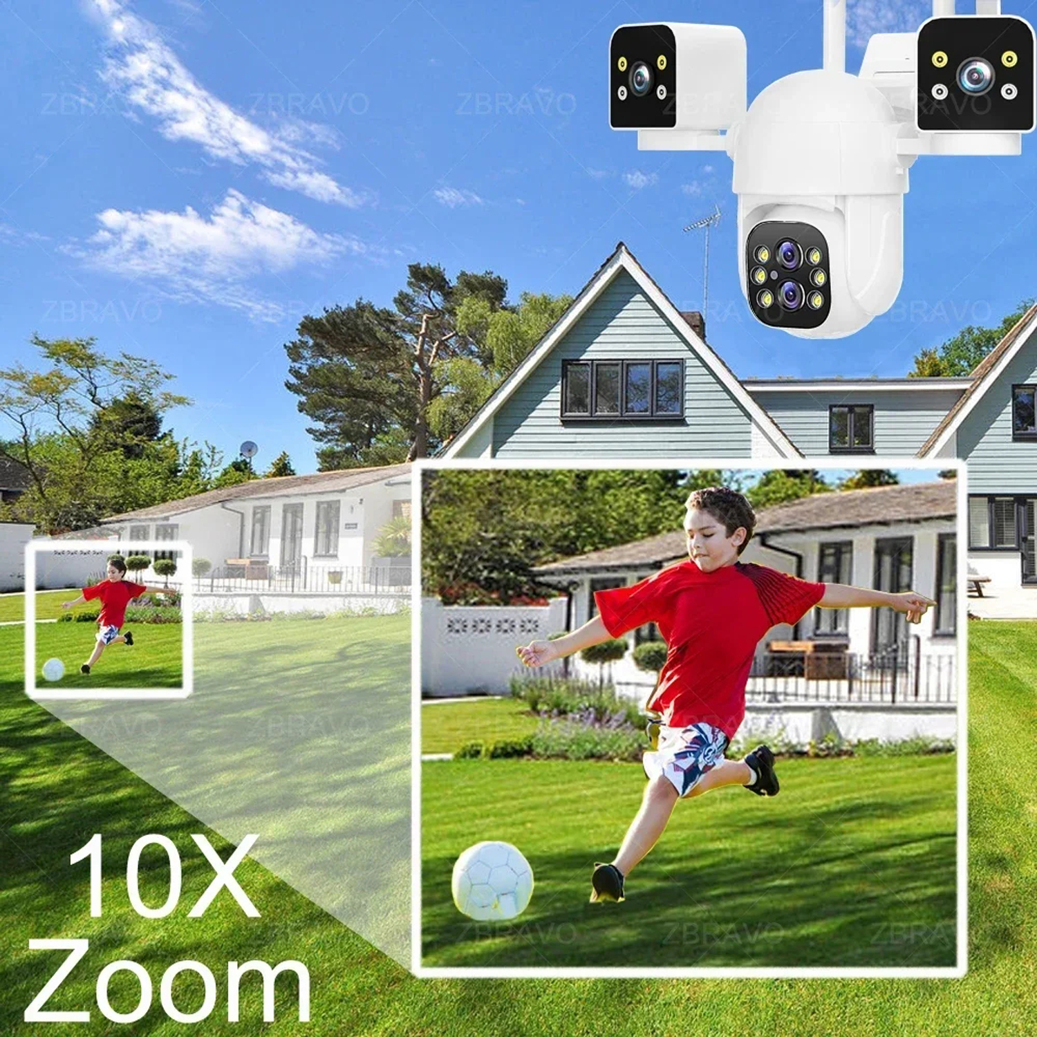IPC360 HOME 8K 16MP 4 Lens 3 S - Home Security Flood Lights avaliação e preço