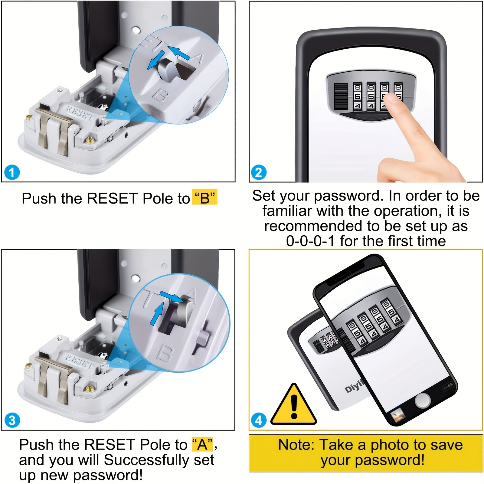 1pc Ultra-Secure Safety Key Bo - Home Security Outdoor avaliação e preço