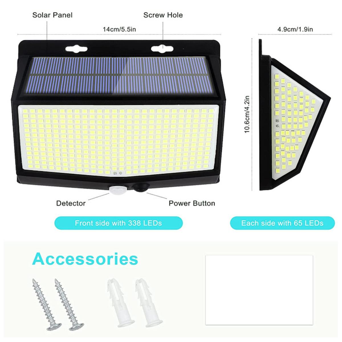 3-Sided LED Wall Light Auto On - Home Security Flood Lights avaliação e preço