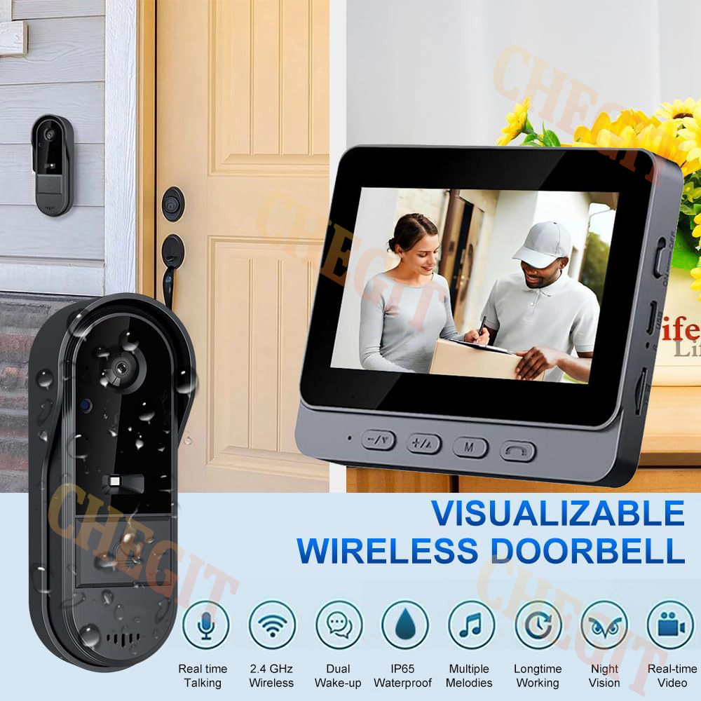 Wireless Wifi Doorbell Camera  - Home Security Adt avaliação e preço