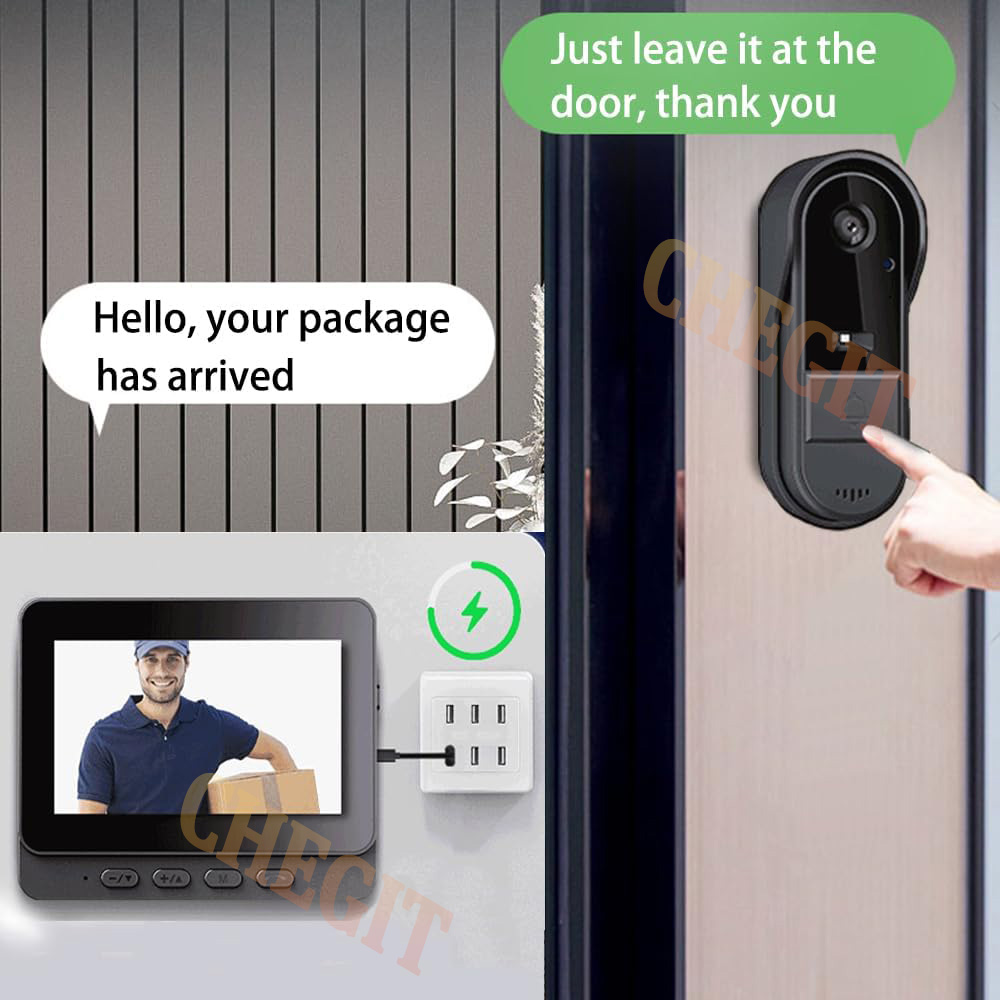 Wireless Wifi Doorbell Camera  - Home Security Adt avaliação e preço