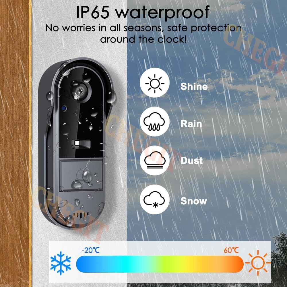 Wireless Wifi Doorbell Camera  - Home Security Adt avaliação e preço
