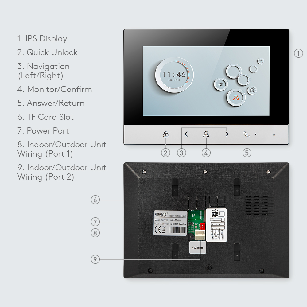 Tuya Smart WIFI Indoor Monitor - Home Security Video avaliação e preço