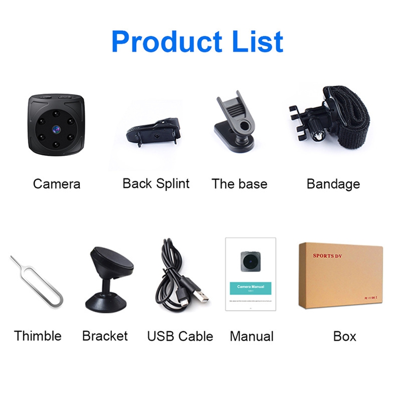 Mini HD Camera 1080p Portable  - Home Security Video avaliação e preço