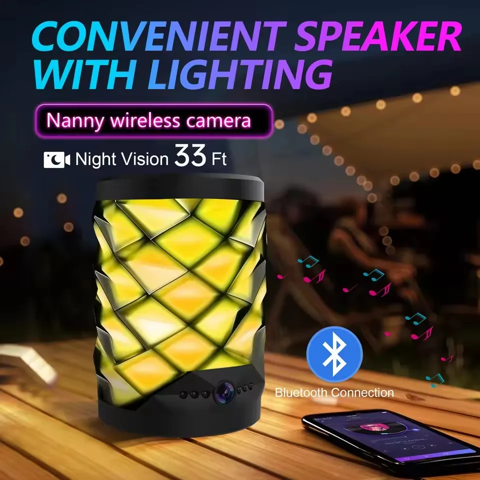 HD Mini Wifi Camera Bluetooth  - Home Security Flood Lights avaliação e preço