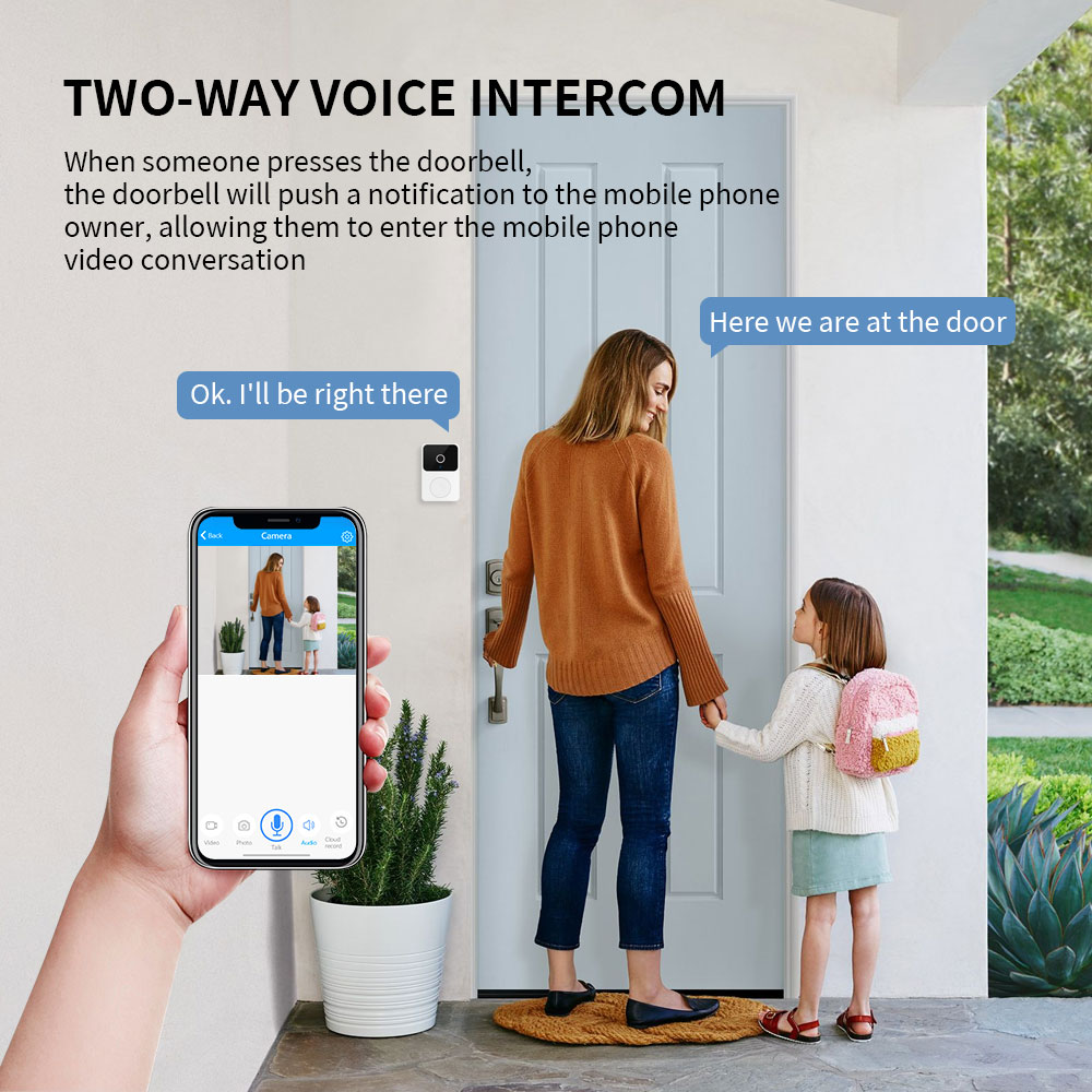 H5 Wireless Smart Video Doorbe - Home Security Adt avaliação e preço