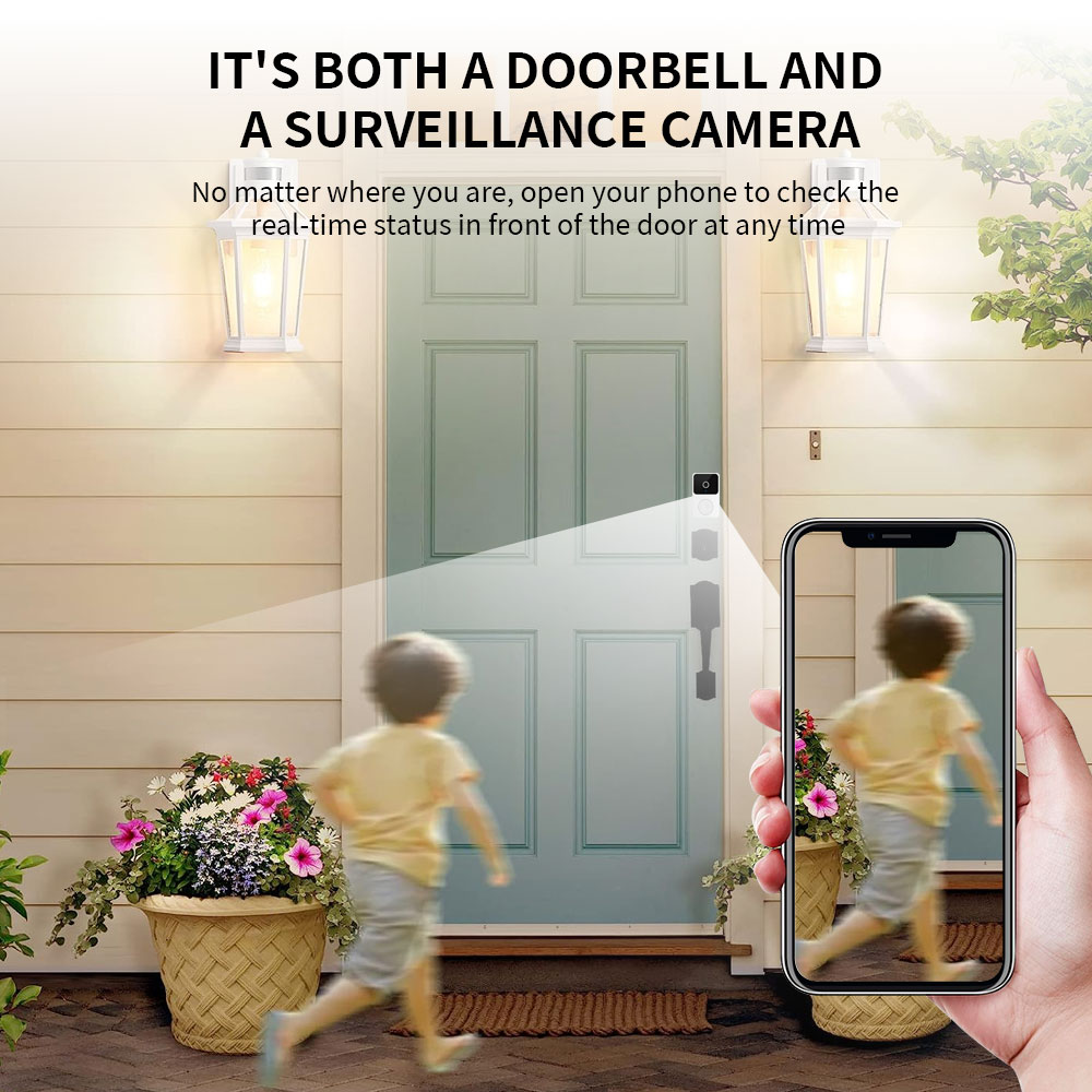 H5 Wireless Smart Video Doorbe - Home Security Adt avaliação e preço