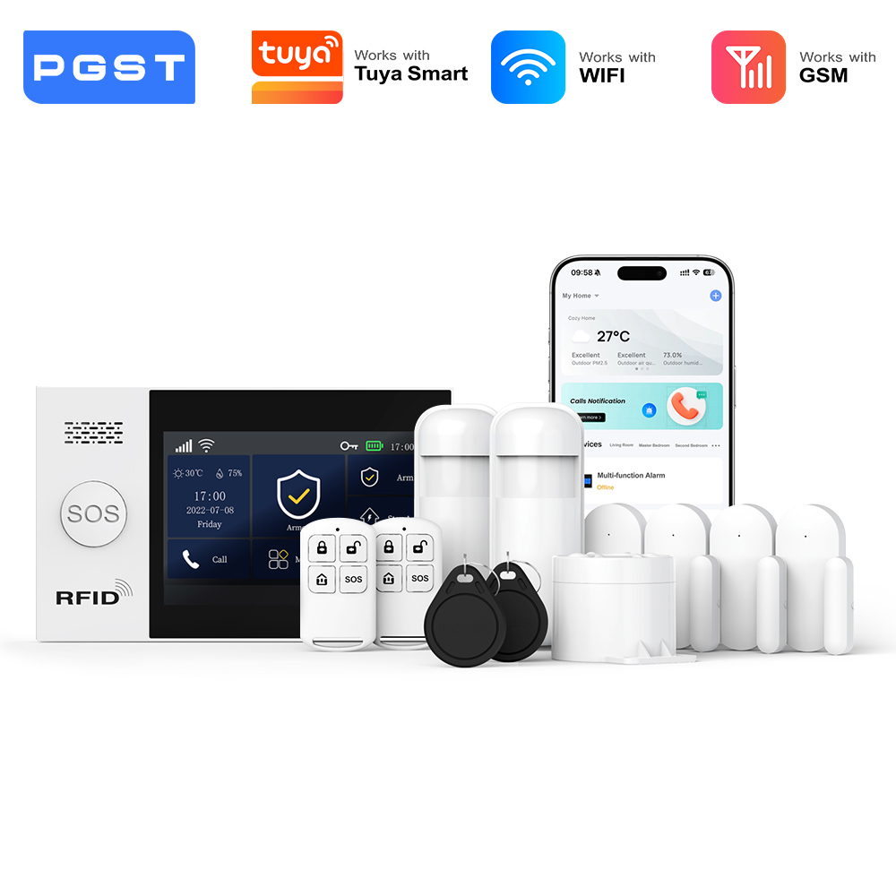 PGST 2G GSM WiFi Alarm System  - Home Security Technician avaliação e preço