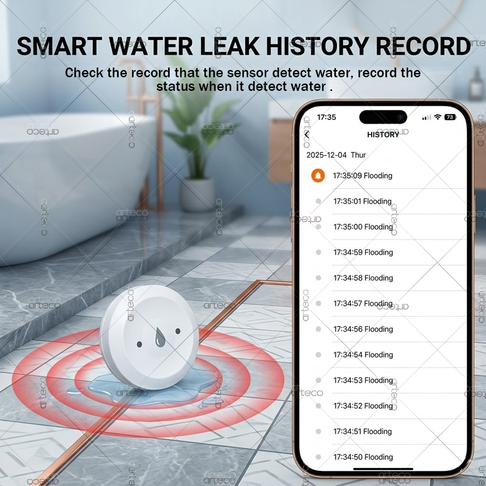 Zigbee Water Leak Sensor Flood - Home Security Home Assistant avaliação e preço