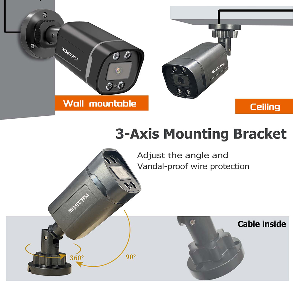 4K Poe Security Camera Outdoor - Home Security Nvr avaliação e preço