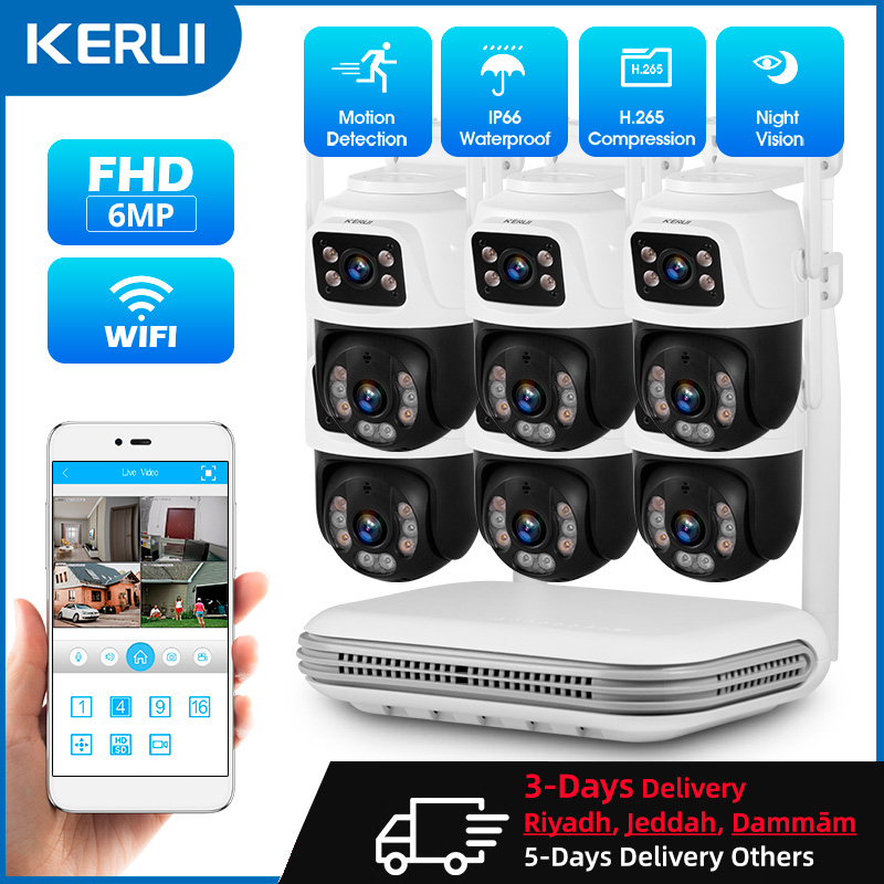 KERUI Waterproof 6MP HD Wirele - Home Security Upgrades avaliação e preço