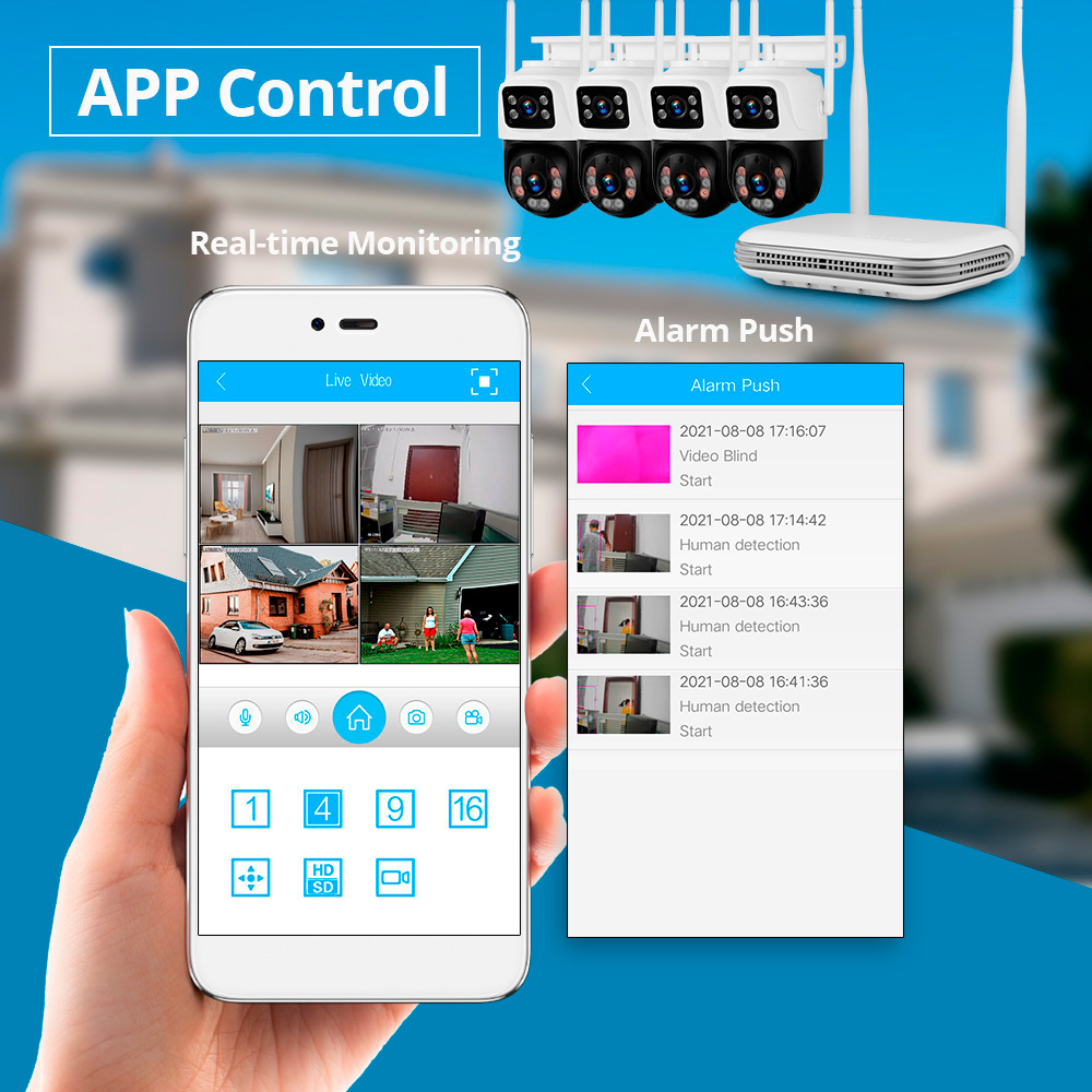 KERUI Waterproof 6MP HD Wirele - Home Security Upgrades avaliação e preço