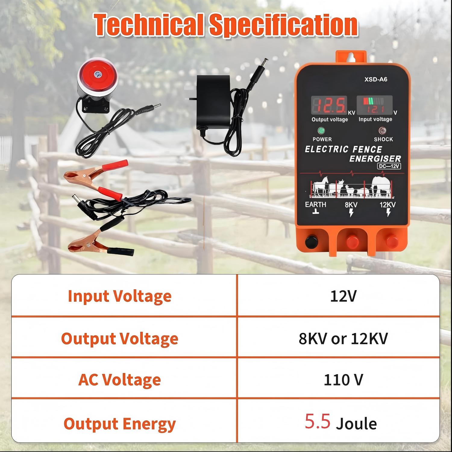 20KM Electric Fence Energizer  - Home Security Electric Fence avaliação e preço