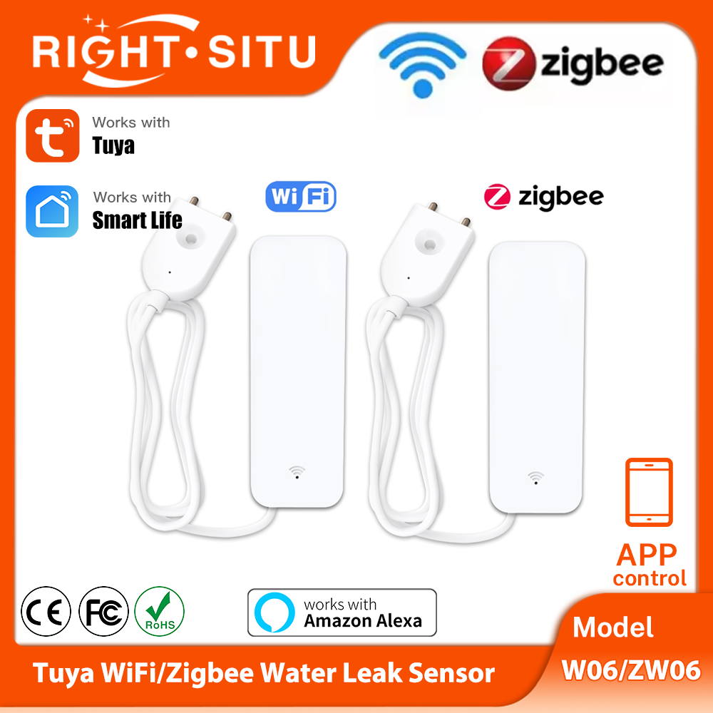 Tuya WiFi Zigbee Water Sensor  - Home Security Home Assistant avaliação e preço