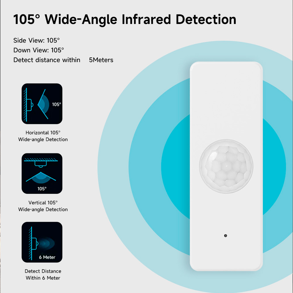 WiFi Smart PIR Motion Sensor T - Home Security Upgrades avaliação e preço