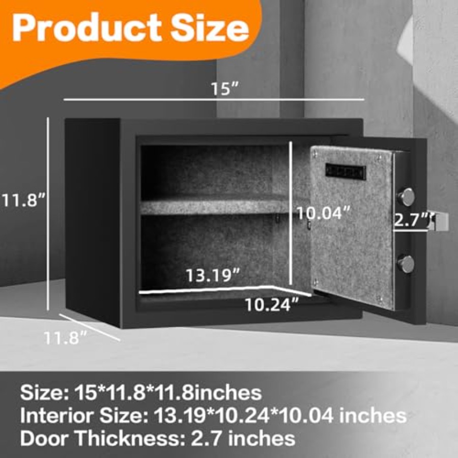 Fireproof home safe for money, - Safe Box Digital avaliação e preço