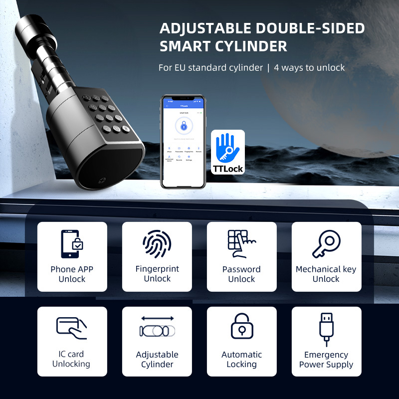 Smart Euro Cylindrical Door Lo - Home Security Upgrades avaliação e preço