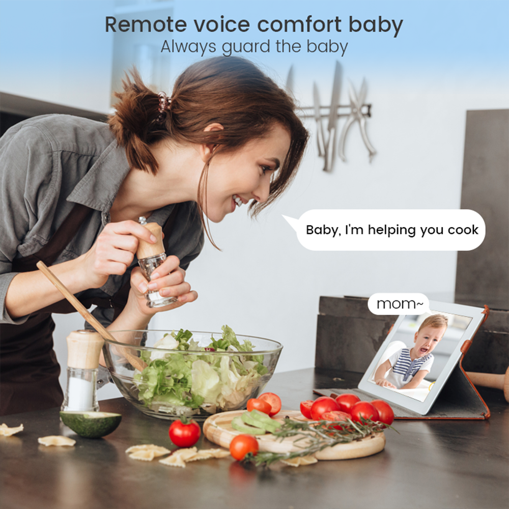 4MP WiFi xiaovv indoor Baby Mo - Home Security Adt avaliação e preço