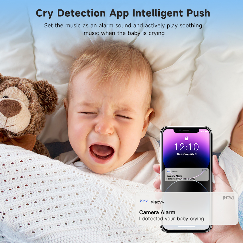 4MP WiFi xiaovv indoor Baby Mo - Home Security Adt avaliação e preço