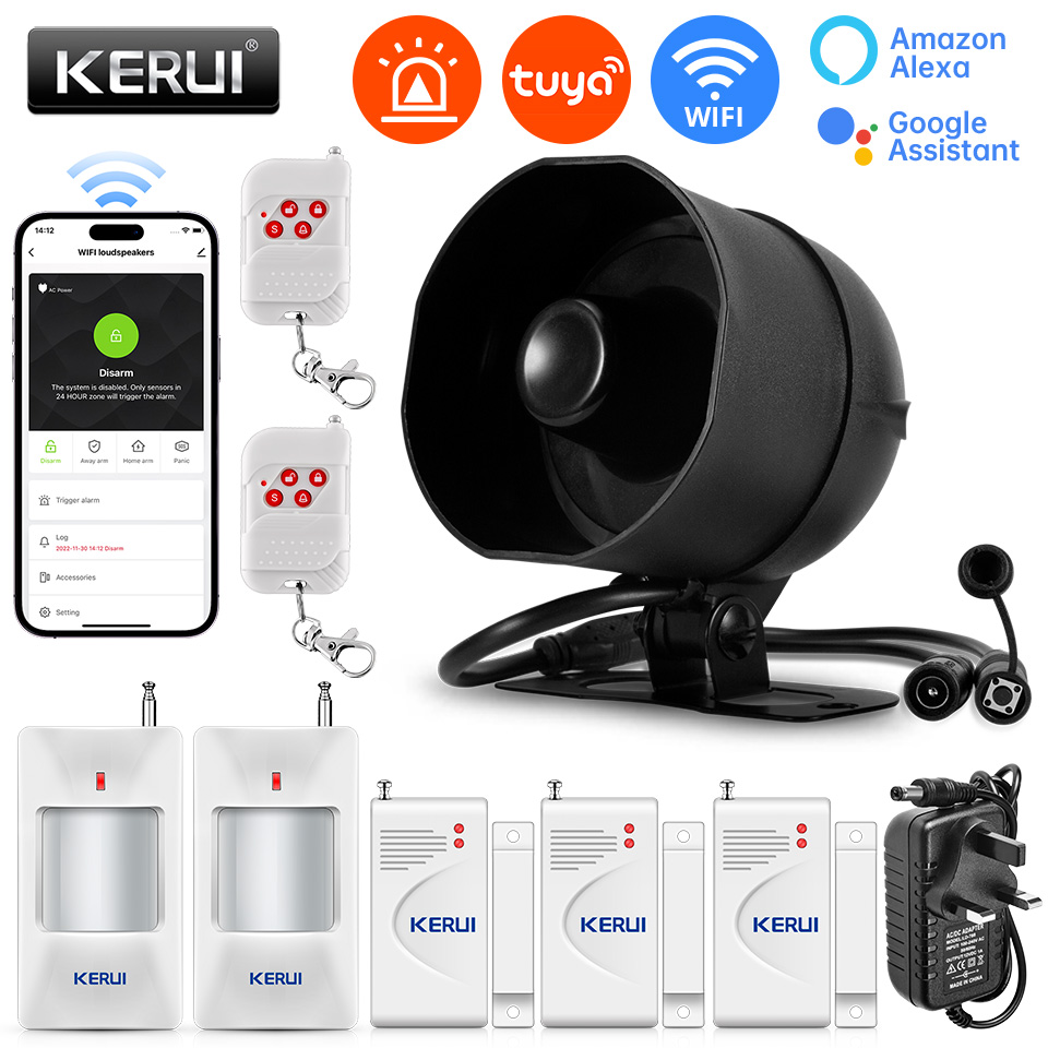 KERUI 120db Siren Alarm System - Home Security Technician avaliação e preço
