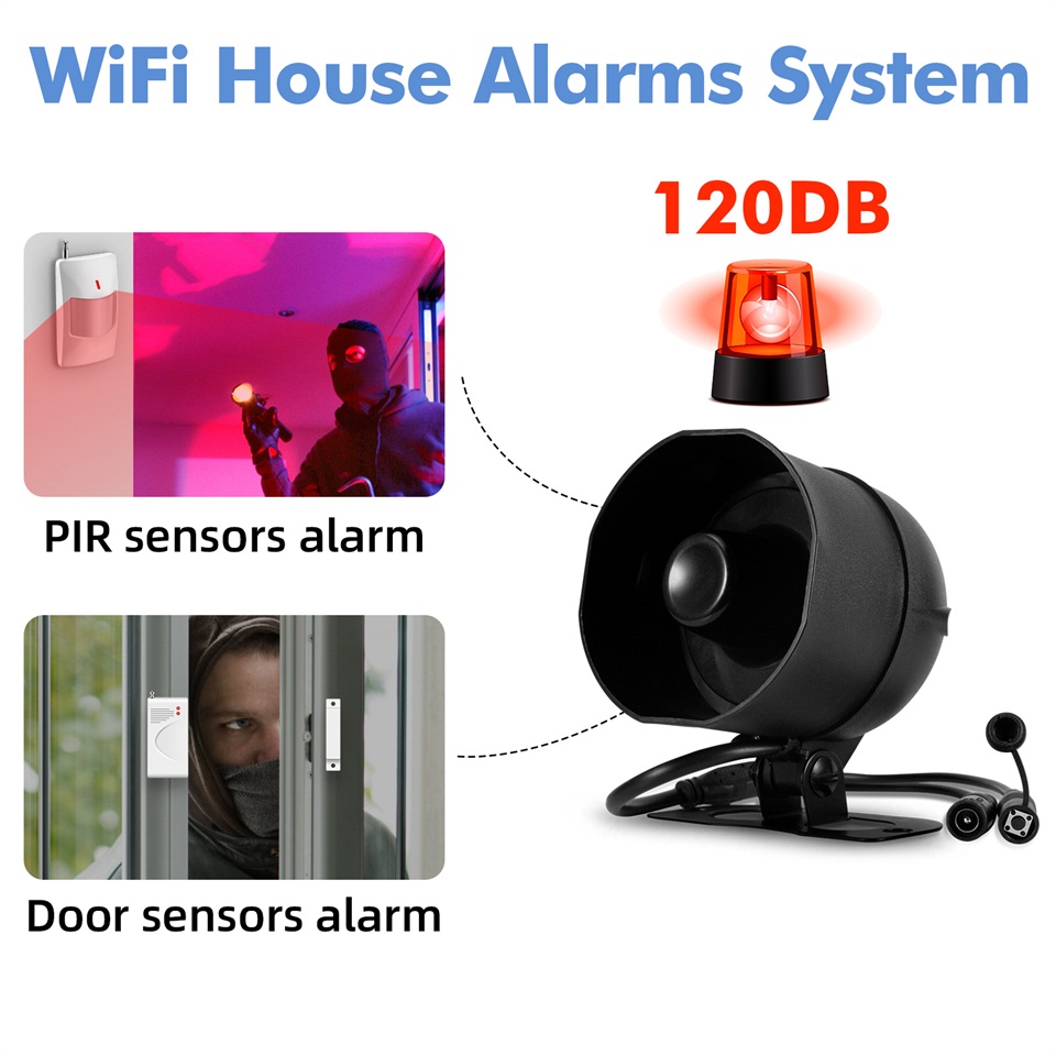 KERUI 120db Siren Alarm System - Home Security Technician avaliação e preço