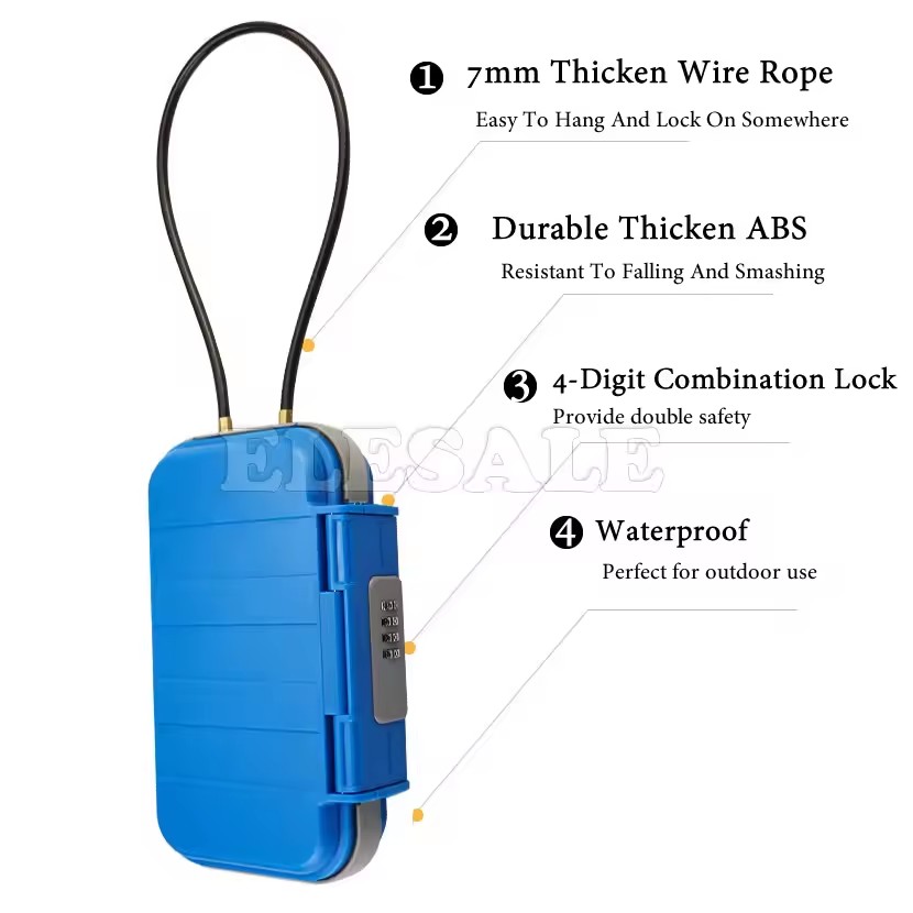 Creative Portable 4-digit Comb - Safe Box Digital avaliação e preço